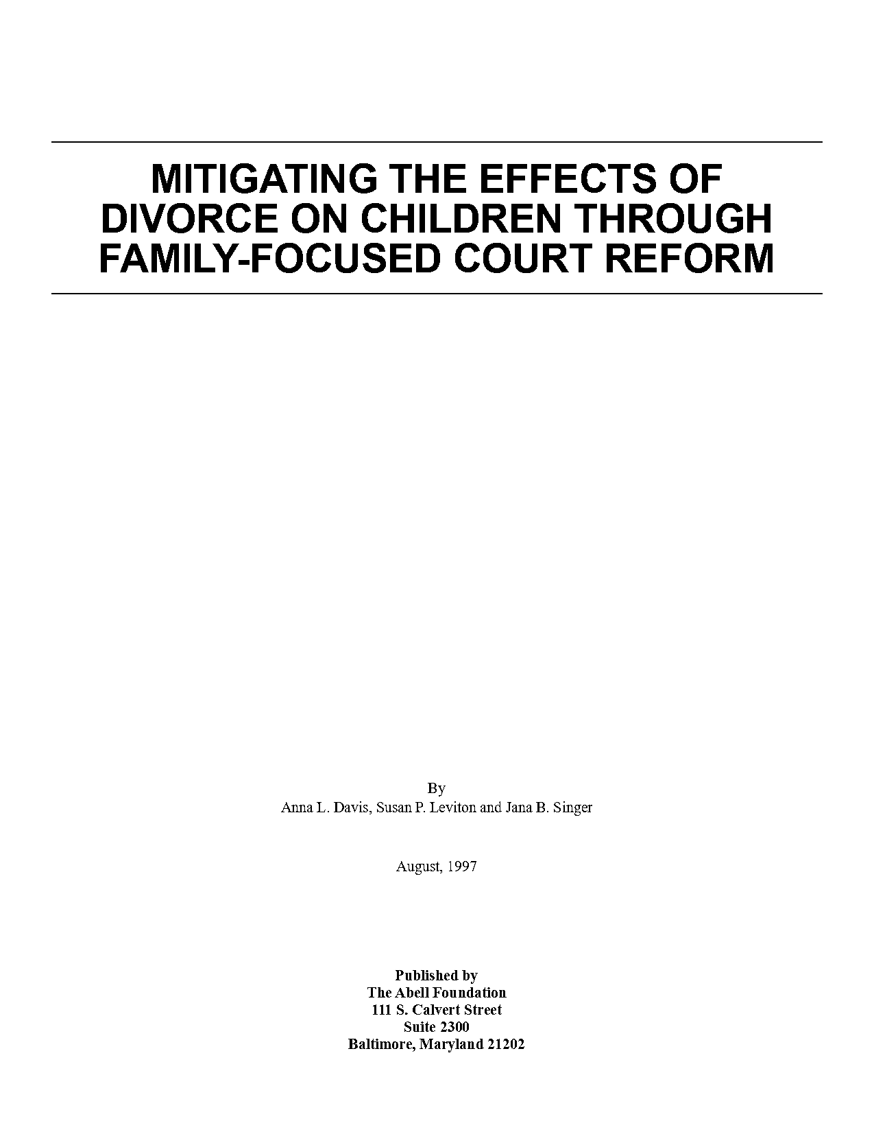 huffington post divorce impacting mental health of children